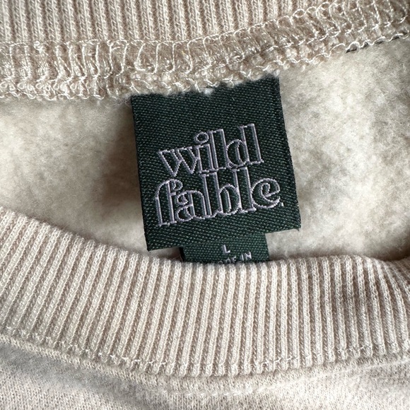 WILD FABLE Smiley Face Cream Pullover - Picture 7 of 10